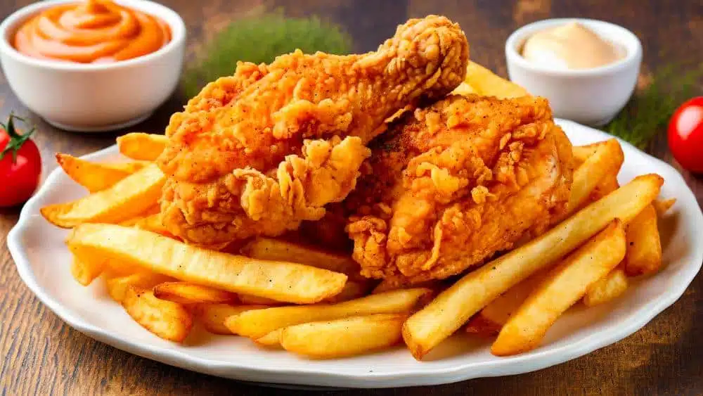 1/4 pollo Broaster
